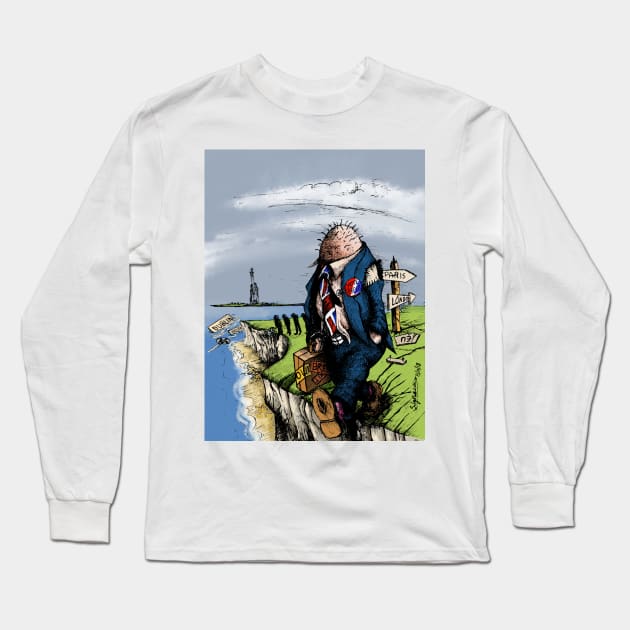 Brexit Cliffhanger Long Sleeve T-Shirt by stephenignacio